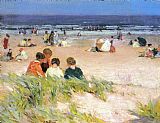 Edward Henry Potthast By the Shore painting